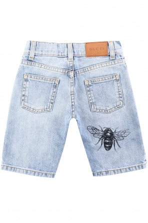 Printed denim shorts, zdjęcie 2 Printed denim shorts od Gucci Kids
